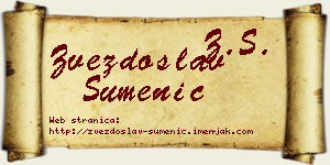 Zvezdoslav Sumenić vizit kartica